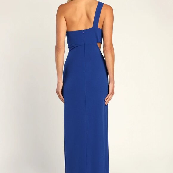 Lulus Simply Beautiful One-Shoulder Cutout Maxi Dress - Picture 3 of 9